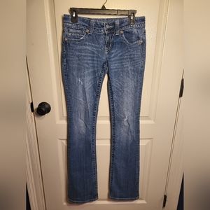 Miss Me Jeans W/ Cross Pocket Stitching